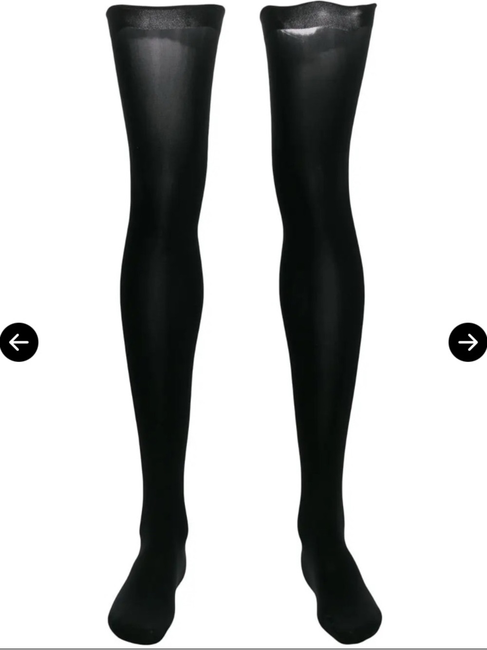 Wolford Fatal 80 Seamless Stay-Ups in Black
